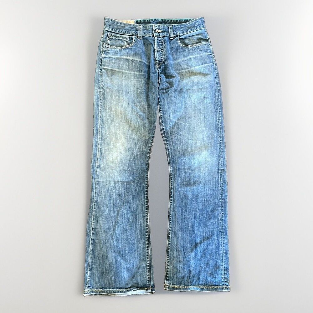 Loomstate Mens Jeans Size 33 Organic Cotton Distressed Wash